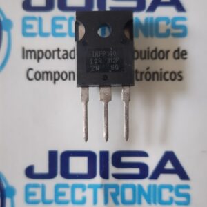 IRFP140 El IRFP140 es un transistor MOSFET de potencia de canal N, diseñado para conmutación rápida y aplicaciones de alta corriente. Fabricado por empresas como Vishay/Siliconix, destaca por su resistencia extremadamente baja por área de silicio. Es comúnmente utilizado en convertidores DC-DC, inversores y controladores de motores Y SE COMERCIALIZA EN JOISA ELECTRONICS SAC PROVEEDOR LIMA PERU