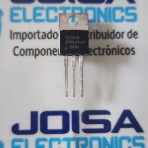 IRFZ24N El IRFZ24N es un MOSFET de potencia de canal N, encapsulado TO-220, diseñado para conmutación rápida y alta eficiencia en aplicaciones industriales. Soporta hasta 55V y una corriente continua de drenaje de 17A, con una baja resistencia (\(R_{DS(on)}\)) de \(70 \text{ m}\Omega\). Es ideal para conversores CC/CC, fuentes conmutadas y control de motores Y ES COMERCIALIZADO POR JOISA ELECTRONICS SAC PROVEEDOR LIMA PERU