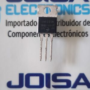IRFZ34N El IRFZ34N es un transistor MOSFET de canal N de potencia diseñado para aplicaciones de conmutación rápida y alta eficiencia. Es muy común en circuitos de control de motores, convertidores DC-DC y fuentes de alimentación ininterrumpida (UPS) Y SE COMERCIALIZA POR JOISA ELECTRONICS SAC PROVEEDOR LIMA PERU
