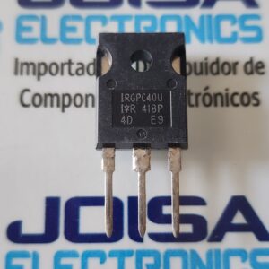 IRGPC40U El IRGPC40U es un transistor IGBT (Insulated Gate Bipolar Transistor) de tecnología UltraFast, fabricado originalmente por International Rectifier. Combina la facilidad de manejo de un MOSFET con las bajas pérdidas de conducción de un transistor bipolar Y COMERCIALIZADO POR JOISA ELECTRONICS SAC PROVEEDOR LIMA PERU