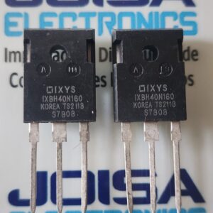 IXBH40N160 El IXBH40N160 es un transistor BIMOSFET™ de canal N de alto voltaje fabricado por IXYS (ahora parte de Littelfuse). Este componente combina las ventajas de un MOSFET y un IGBT, ofreciendo una alta capacidad de bloqueo de tensión y una conducción eficiente Y ES COMERCIALIZADO POR JOISA ELECTRONICS SAC PROVEEDOR LIMA PERU