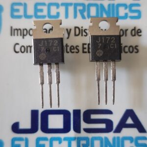 J172 El 2SJ172 es un transistor MOSFET de potencia de canal P diseñado para aplicaciones de conmutación y amplificación, encapsulado típicamente en TO-220. Es ideal para fuentes de alimentación, controles de motor y productos electrónicos industriales debido a su capacidad de manejo de potencia y versatilidad. COMERCIALIZADO POR JOISA ELECTRONICS SAC PROVEEDOR LIMA PERU