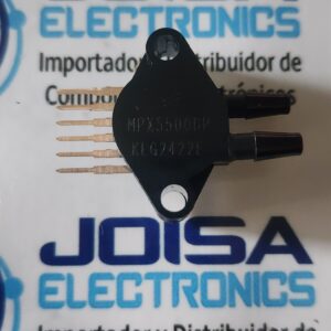 MPX5500DP El MPX5500DP es un sensor de presión de silicio de puerto doble (diferencial) diseñado por NXP Semiconductors. Es un transductor piezorresistivo de vanguardia que integra acondicionamiento de señal, compensación de temperatura y calibración en un solo chip COMERCIALIZADO POR JOISA ELECTRONICS SAC PROVEEDOR LIMA PERU