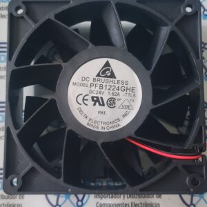 El PFB1224GHE es un ventilador axial de alto rendimiento fabricado por Delta Electronics, diseñado principalmente para aplicaciones industriales, servidores y equipos de telecomunicaciones que requieren una gran presión estática y flujo de aire Y SE COMERCIALIZA POR JOISA ELECTRONICS SAC PROVEEDOR LIAM PERU