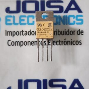 S202DS2 El S202DS2 es un relé de estado sólido (SSR) de potencia media fabricado por Sharp, diseñado para la conmutación de cargas de corriente alterna (CA) con un enfoque en la reducción de ruido eléctrico Y COMERCIALIZADO POR JOISA ELECTRONICS SAC PROVEEDOR LIMA PERU