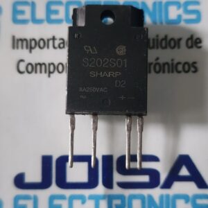 S202S01 El S202S01 es un relé de estado sólido (SSR) fabricado por Sharp Microelectronics, diseñado para el control de potencia media en placas de circuito impreso. Es un dispositivo de salida tipo Triac que permite conmutar cargas de corriente alterna (CA) de manera silenciosa y sin desgaste mecánico Y SE COMERCIALIZA EN JOISA ELECTRONICS SAC PROVEEDOR LIMA PERU