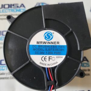 SJ9733B24H El SJ9733B24H es unVentilador de refrigeración turbo soplador de CC de alto rendimiento de 9,7 cm (97 mm)Fabricado principalmente por marcas como MRWINNER . Está diseñado para aplicaciones que requieren un flujo de aire a alta presión, como la refrigeración de servidores, maquinaria industrial o proyectos de bricolaje como sopladores para barbacoas Y COMERCIALIZADO POR JOISA ELECTRONICS SAC PROVEEDOR LIMA PERU