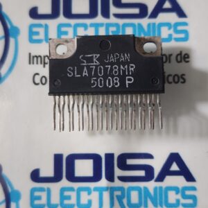 SLA7078MR El SLA7078MR es unCircuito integrado controlador de motor paso a paso unipolar de 2 fases de alto rendimientoFabricado por Sanken Electric . Está diseñado para proporcionar un control de movimiento preciso para motores paso a paso mediante un secuenciador integrado y una interfaz de sincronización sencilla Y COMERCIALIZA JOISA ELECTRONICS SAC PROVEEDOR LIMA PERU