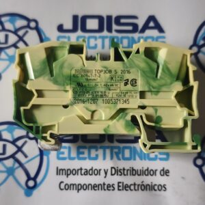2016-1207 La WAGO 2016-1207 es una bornera de tierra (PE) de 2 conductores, perteneciente a la reconocida serie TOPJOB S de WAGO. Este bloque de terminales está diseñado específicamente para garantizar una conexión eléctrica y mecánica segura directamente hacia el riel de montaje Y SE COMERCIALIZA POR JOISA ELECTRONICS SAC PROVEEDOR LIMA PERU