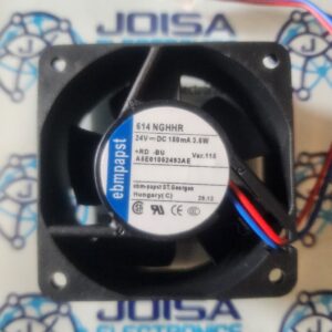 614NGHHR El 614NGHHR es un ventilador axial compacto de alta velocidad diseñado por ebm-papst para aplicaciones que requieren un enfriamiento eficiente en espacios reducidos. Se utiliza frecuentemente en inversores, servidores y equipos de telecomunicaciones. Y SE COMERCIALIZA EN JOISA ELECTRONICS SAC PROVEEDOR LIMA PERU