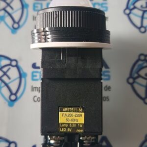AR9T511-M-DR30D0L AR9T511-M-DR30D0L se refiere a unConjunto de componentes eléctricos industriales fabricado por Fuji Electric , que consta de una luz piloto/lámpara indicadora de 30,5 mm (DR30D0L) junto con una unidad transformadora de aislamiento reductora (AR9T511-M Y SE COMERCIALIZA EN JOISA ELECTRONICS SAC PROVEEDOR LIMA PERU