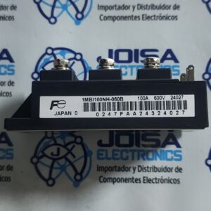 1MBI100NH-060B El 1MBI100NH-060B es un módulo IGBT (transistor bipolar de puerta aislada) fabricado por FUJI Electric. . . . Este es un termostato utilizado para aislar y convertir alta potencia (conmutación), especialmente en entornos industriales Y COMERCIALIZADO POR JOISA ELECTRONICS SAC PROVEEDOR LIMA PERU