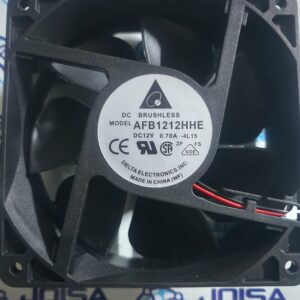 AFB1212HHE AFB1212HHE es un ventilador axial de alta gama de corriente continua (DC) fabricado por Delta Electronics. Se emplea en servidores, gabinetes industriales y sistemas informáticos que demandan un alto flujo de aire. Y SE COMERCIALIZA EN JOISA ELECTRONICS SAC PROVEEDOR LIMA PERU