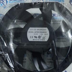 AFB1524HH es un ventilador axial de corriente continua de alta capacidad fabricado por Delta Electronics, diseñado principalmente para enfriamiento industrial y de servidores. Su función clave es proporcionar un flujo de aire masivo para disipar el calor en sistemas críticos 24VDC 1.30A Y SE COMERCIALIZA EN JOISA ELECTRONICS SAC PROVEEDOR LIMA PERU