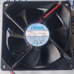 3610KL-05W-B50 3610KL-05W-B50 Es un ventilador de refrigeración axial fabricado por la empresa NMB Technologies (NMB-MAT / Minebea) , especializada principalmente en equipos industriales y convertidores de frecuencia y se comercializa en JOISA ELECTRONICS SAC PROVEEDOR LIMA PERU
