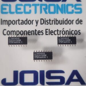 74HC4051D El 74HC4051D es un circuito integrado de alta velocidad que funciona como un multiplexor y demultiplexor analógico/digital de 8 canales. La terminación "D" indica que viene en un encapsulado de montaje superficial SOIC de 16 pines (SOP16) y se comercializa en JOISA ELECTRONICS SAC PROVEEDOR LIMA PERU