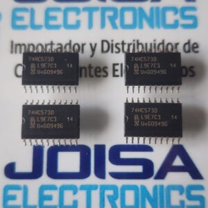 74HC573D El 74HC573D es un circuito integrado digital de alta velocidad que funciona como un latch transparente tipo D de 8 bits (octal) con salidas de tres estados (3-state). La letra "D" al final de su nombre indica que viene en un encapsulado de montaje superficial SOIC-20 (SO20). y se comercializA en JOISA ELECTRONICS SAC PROVEEDOR LIMA PERU
