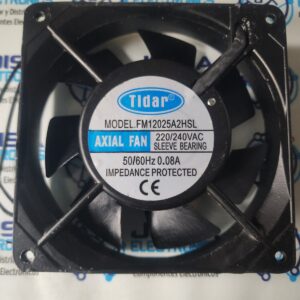 FM12025A2HSL El código FM12025A2HSL corresponde a un ventilador axial de refrigeración AC (corriente alterna), fabricado comúnmente por marcas de componentes industriales como Sunflow y Tidar. Este tipo de extractor se utiliza principalmente para enfriar tableros eléctricos, servidores y equipos industriales Y SE COMERCIALIZA EN JOISA ELECTRONICS PROVEEDOR LIMA PERU