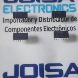 74AC00 El 74AC00 es un circuito integrado de alta velocidad que pertenece a la famosa serie 7400 de compuertas lógicas. Este chip contiene cuatro compuertas NAND independientes con 2 entradas cada una.La tecnología AC (Advanced CMOS) le permite combinar una velocidad ultra alta (similar a los circuitos bipolares Schottky TTL) con el bajo consumo de energía característico de los componentes CMOS. y se distribuye en JOISA ELECTRONICS SAC PROVEEDOR LIMA PERU