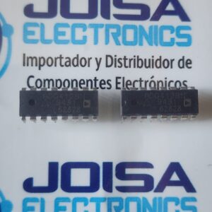 ADG412BN El ADG412BN es un circuito integrado (CI) de conmutación analógica de alto rendimiento, fabricado por Analog Devices . Este componente cuenta con cuatro interruptores SPST (unipolares de un solo tiro) normalmente abiertos (NO) independientes . Está fabricado con el proceso LC2MOS (CMOS compatible lineal), lo que le permite consumir menos energía y realizar conmutaciones más rápidas. y se comercializa en JOISA ELECTRONICS SAC PROVEEDOR LIMA PERU