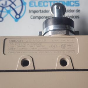 ZE-N22-2S El ZE-N22-2S Es un interruptor de límite (final de carrera) encapsulado de la marca Omron Automation.. . . . Esto sirve para controlar las partes móviles en un área industrial separada o para detener el tráfico y se comercializa en JOISA ELECTRONICS SAC PROVEEDOR LIMA PERU
