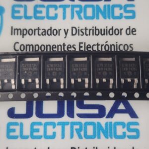 G7R313U El código G7R313U corresponde al transistor IGBT de número de parte completo IRG7R313U, fabricado originalmente por International Rectifier (ahora Infineon).Aunque en muchos lados comerciales se le asocia de forma general a rangos cercanos como los 30A o 400V, sus especificaciones técnicas reales y exactas según su hoja de datos (Datasheet) son las siguientes:Características PrincipalesVoltaje Máximo (Vce): 330V (Voltaje Colector-Emisor).Corriente Máxima (Ic): 40A a una temperatura de 25°C (baja a 20A cuando trabaja continuo a 100°C). y se comercializa en JOISA ELECTRONICS SAC PROVEEDOR LIMA PERU