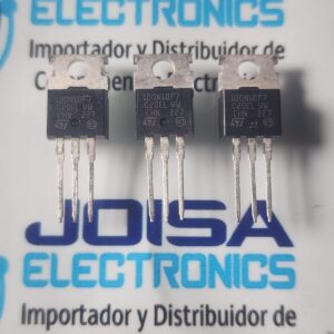 100N10F7 El 100N10F7 (habitualmente con los prefijos STP, STB, STD o STF) es un transistor de potencia de tipo MOSFET de canal N, fabricado por STMicroelectronics. Utiliza la tecnología STripFET VII DeepGATE (o F7), optimizada para ofrecer una resistencia interna extremadamente baja y una conmutación de alta velocidad y se comercializa en JOISA ELECTRONICS SAC PROVEEDOR LIMA PERU