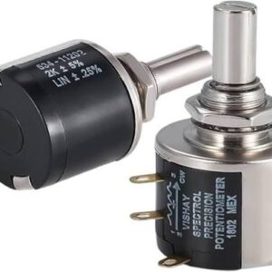 El código 534-1-1-503 de VISHAY / SPECTROL corresponde a un potenciómetro de precisión multivuelta (10 vueltas) con una resistencia de 50k Ohms y una potencia nominal de 2 Watts. Es un componente de tipo bobinado (wirewound) ampliamente utilizado en sistemas de control industrial, automatización, equipos médicos y maquinaria de soldadura debido a su alta durabilidad y precisión 5K 10 VUELTAS Y SE COMERCIALIZA EN JOISA ELECTRONICS SAC PROVEEDOR LIMA PERU
