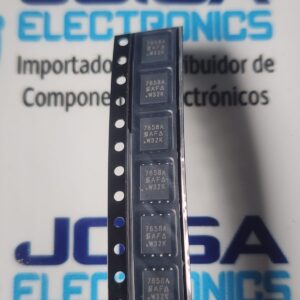 7658A 1. Si7658ADP (transistor MOSFET)Se trata de un transistor MOSFET de canal N de 30 V (DS) , fabricado por Vishay Semiconductors .Finalidad: Un semiconductor utilizado principalmente para aplicaciones de gestión de energía en productos pequeños, como la placa QFN8. y se comercializa en JOISA ELECTRONICS SAC PROVEEDOR LIMA PERU