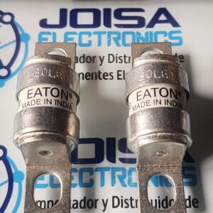80LET El 80LET es un fusible industrial de alta velocidad (para semiconductores) de la marca Cooper Bussmann / Eaton. Este componente se utiliza para proteger dispositivos semiconductores en la producción industrial.Las siguientes son las características del fusible (Especificaciones):Corriente nominal: 80 Amperios (80A).Voltaje nominal: 240V AC / 150V DC caman.Capacidad de interrupción: 200 kA RMS Sym. y se distribuye en JOISA ELECTRONICS SAC PROVEEDOR LIMA PERU