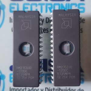 AM27C010-120DC El AM27C010-120DC es unEPROM CMOS de 1 Megabit (128K x 8 bits) (Memoria de Solo Lectura Programable y Borrable)Fabricado originalmente por AMD (Advanced Micro Devices). y se comercializa en JOISA ELECTRONICS SAC PROVEEDOR LIMA PERU