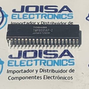 El TMP8085AP-2 es un microprocesador de 8 bits fabricado por Toshiba. Se trata de una versión funcionalmente compatible con el popular procesador Intel 8085A, ampliamente utilizado en sistemas embebidos antiguos, automatización industrial, control y proyectos de computación clásica.y se comercializa en JOISA ELECTRONICS SAC PROVEEDOR LIMA PERU