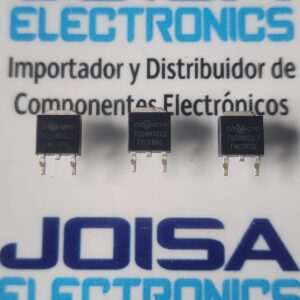 TO28N03L2 El código TO28N03L2 (comúnmente identificado como CRTD028N03L2 o T028N03L2) se refiere a un transistor Power MOSFET de canal N de alta eficiencia. Este componente electrónico está diseñado principalmente para aplicaciones de conmutación rápida y gestión de energía.Especificaciones técnicas principales:Tipo de componente: Transistor MOSFET de canal N.Voltaje máximo (Vds): 30V.Capacidad de corriente máxima (Id): Hasta 160A (límite del silicio) o 60A (limitado por el encapsulado según especificaciones de fábrica).Tipo de encapsulado: TO-252 (DPAK), diseñado para montaje en superficie (SMD) con una disipación térmica eficiente. y se comercializa en JOISA ELECTRONICS SAC PROVEEDOR LIMA PERU