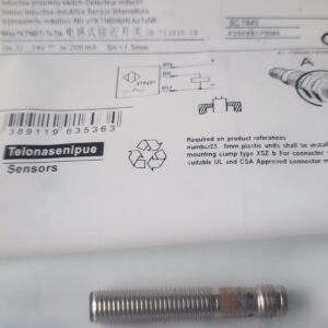 XS508B1PBM8 El XS508B1PBM8 es un sensor de proximidad inductivo cilíndrico de la marca Telemecanique Sensors (anteriormente parte de Schneider Electric). Se utiliza principalmente en la automatización industrial para detectar la presencia de objetos metálicos sin necesidad de contacto físico. y se comercializa en JOISA ELECTRONICS SAC PROVEEDOR LIMA PERU
